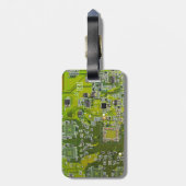 Lichtgroen PCB-printplaatontwerp voor IT-professio Bagagelabel (Achterkant verticaal)