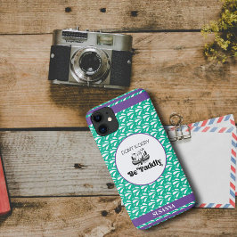 Lichtgroen Retro Patroon Otter Kano Aangepaste Naa Case-Mate iPhone Case