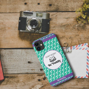 Lichtgroen Retro Patroon Otter Kano Aangepaste Naa Case-Mate iPhone Case