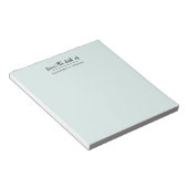 Lichtgroen Van De Balie Van Eenvoudige Scriptnaam Notitieblok (Schuin)