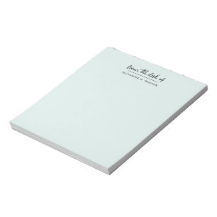 Lichtgroen Van De Balie Van Eenvoudige Scriptnaam Notitieblok