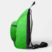 Lichtgroen verloop geometrisch maaspatroon sling bag (Rechts)