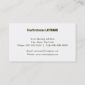 lichtgroen visitekaartje (Achterkant)