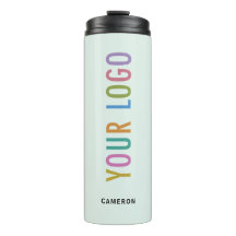 Lichtgroene 12 oz Tumbler Business Logo Gedrukt