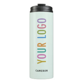 Lichtgroene 12 oz Tumbler Business Logo Gedrukt Thermosbeker