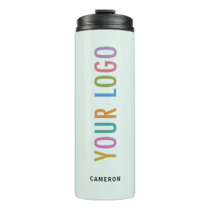 Lichtgroene 12 oz Tumbler Business Logo Gedrukt Thermosbeker