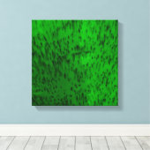 Lichtgroene aardewerk canvas afdruk (Insitu (Houten vloer))