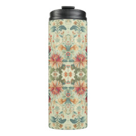 Lichtgroene achtergrond  gebladerte thermosbeker