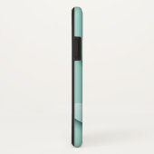 Lichtgroene achtergrond met 3D witte harten Case-Mate iPhone Case (Achterkant / rechts)