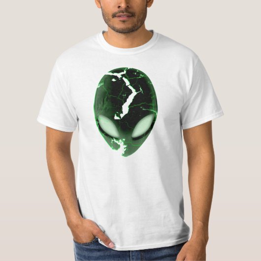 Lichtgroene Alien T-shirt (Voorkant)