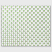  lichtgroene, blauwe, gele heteluchtballonnen cadeaupapier (Vlak)