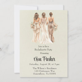 Lichtgroene bruidsmeisjes vrijgezellenfeest kaart