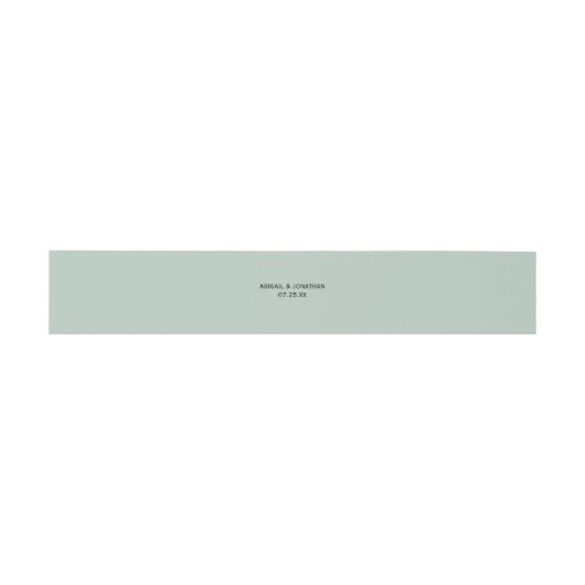 lichtgroene buikband uitnodigingen wikkel (Vlak)