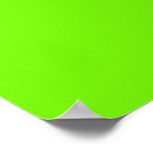 Lichtgroene Eenvoudige Abstracte Objecten Poster (Hoek)