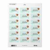 Lichtgroene Eenvoudige Minimalistische Envelope Ad Etiket (Full Sheet)