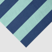 Lichtgroene en marineblauwe strepen tissuepapier (Detail)