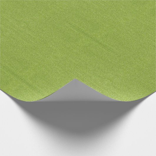 Lichtgroene faux glitter cadeaupapier (Hoek)