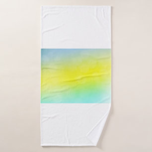 Lichtgroene, gele abstracte wazige achtergrond. C Badhanddoek