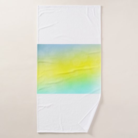 Lichtgroene, gele abstracte wazige achtergrond. C Badhanddoek (Badhanddoek)