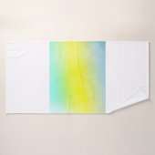 Lichtgroene, gele abstracte wazige achtergrond. C Badhanddoek (Badhanddoek)