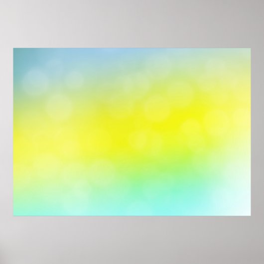 Lichtgroene, gele abstracte wazige achtergrond. C Poster (Voorkant)