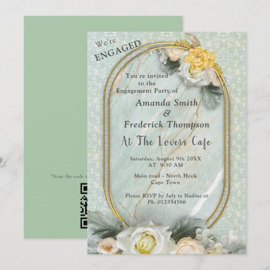 Lichtgroene, gele & witte mandala's kaart (Voorkant / Achterkant)