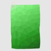 Lichtgroene geometrische mesh heldere patroon golfhanddoek (Voorkant)