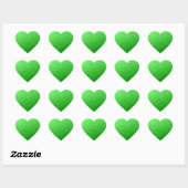Lichtgroene geometrische mesh heldere patroon hart sticker (Vel)