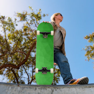 Lichtgroene geometrische mesh heldere patroon persoonlijk skateboard