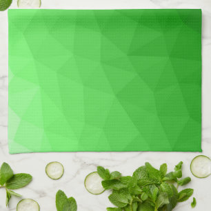Lichtgroene geometrische mesh heldere patroon theedoek