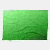 Lichtgroene geometrische mesh heldere patroon theedoek (Horizontaal)