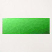 Lichtgroene geometrische mesh heldere patroon yogamat (Voorkant (horizontaal))