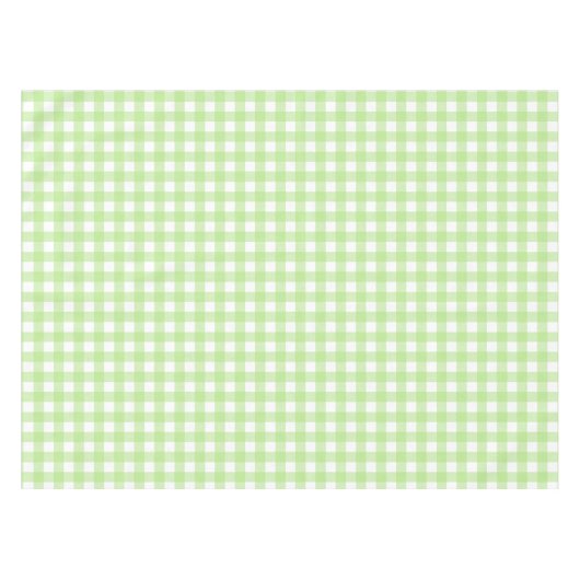 Lichtgroene Gingham tafelkleed (Voorkant (Horizontaal))