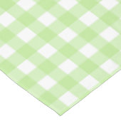 Lichtgroene Gingham tafelkleed (Gekanteld)