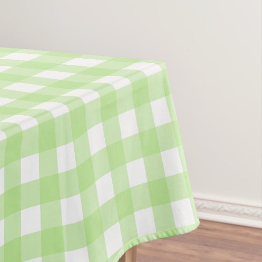Lichtgroene Gingham tafelkleed (Voorbeeld)