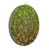 Lichtgroene goudglitters dartbord (Voorkant Links)