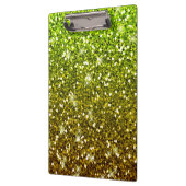 Lichtgroene goudglitters klembord (Links)