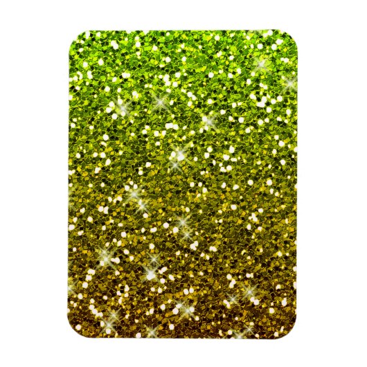 Lichtgroene goudglitters magneet (Verticaal)