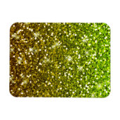 Lichtgroene goudglitters magneet (Horizontaal)