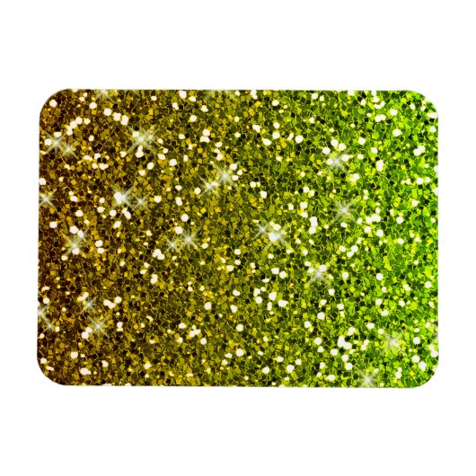 Lichtgroene goudglitters magneet (Horizontaal)