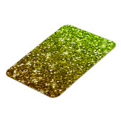 Lichtgroene goudglitters magneet (Linkerzijde)