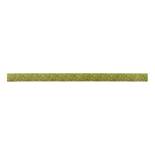 Lichtgroene goudglitters satijnen lint (Voorkant)