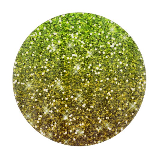 Lichtgroene goudglitters snijplank (Voorkant)