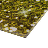 Lichtgroene goudglitters snijplank (Hoek)