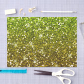 Lichtgroene goudglitters tissuepapier (Craft)