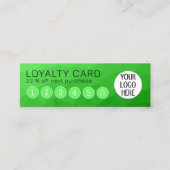 Lichtgroene Gradient Geometrische Mesh Custom Logo Klantenkaartje (Voorkant)