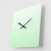 Lichtgroene gradiënt Jade Duidelijk aan Groene Sta Vierkante Klok (Hoek)