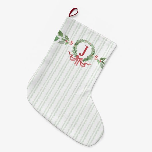 Lichtgroene hoofdhuid grote kerstsok (Voorkant (Hangend))