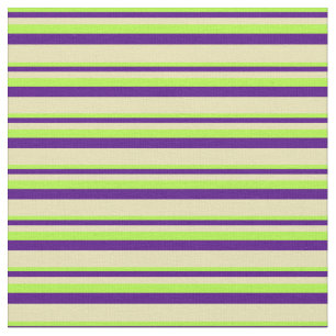 Lichtgroene, Indigokleurige en kleurrijke lijnen Stof