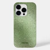 Lichtgroene iriserende achtergrond Case-Mate iPhone case (Achterkant)